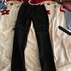 cross cut jeans